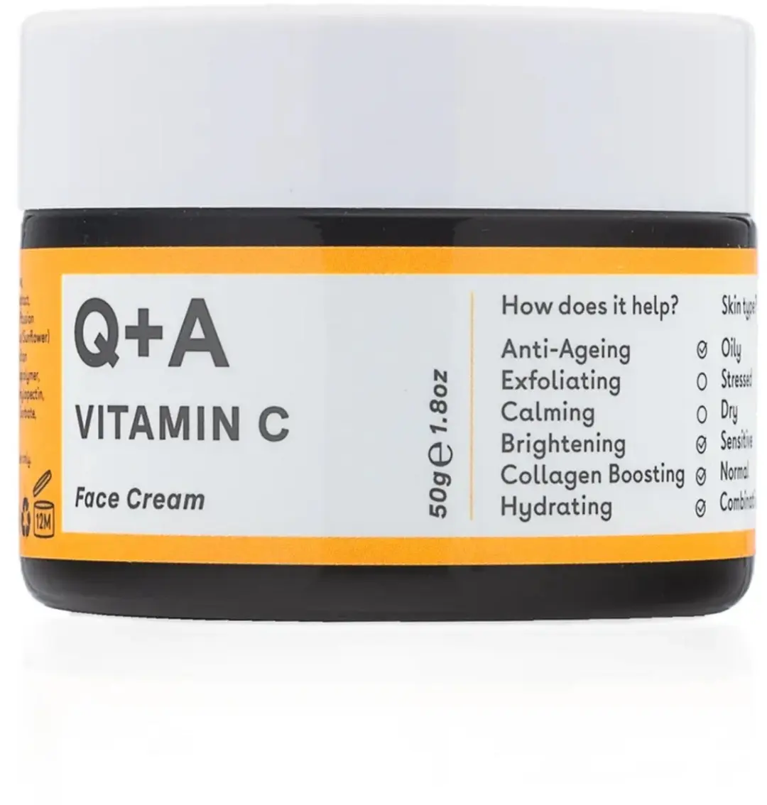 Q+A Vitamin C Radiance Gezichtscrème 50g