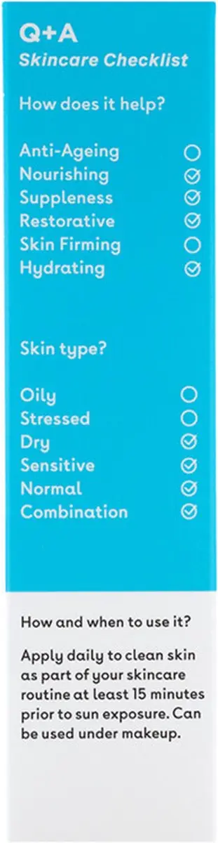 Q+A Face Sunscreen SPF 50 Hydraterend 50ml