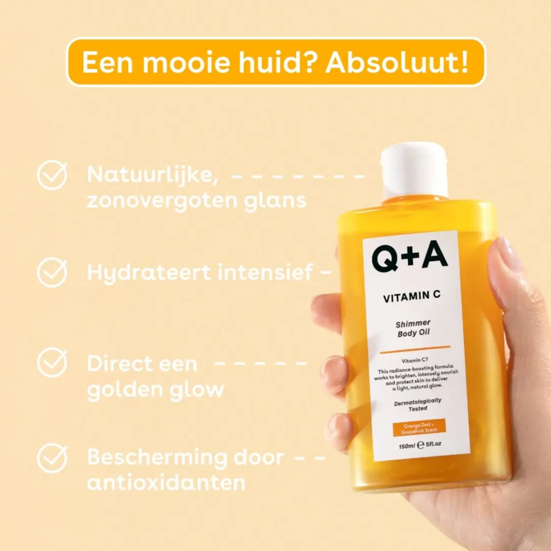 Q+A Shimmer Body Oil Vitamine C 150ml