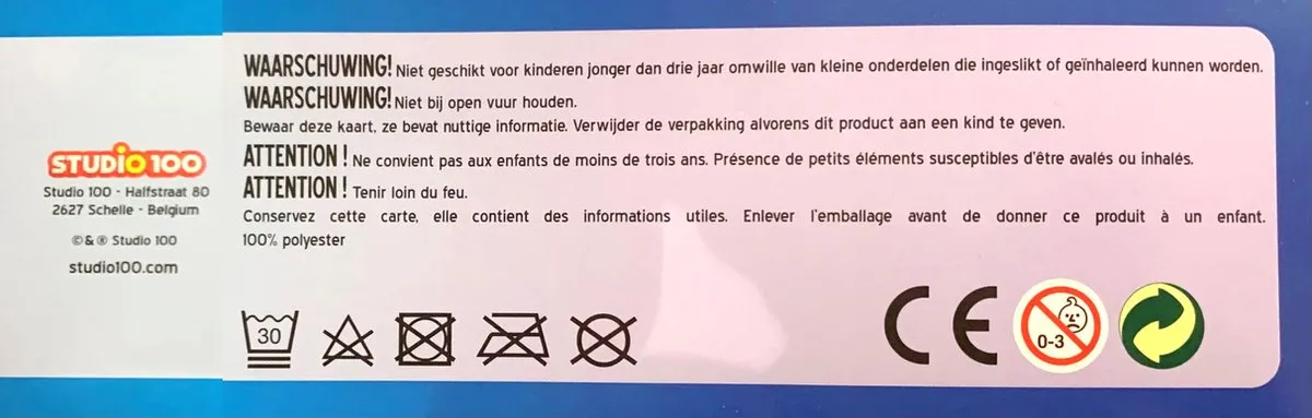 K3 Regenboogjurkje 134 - Paarse haarband