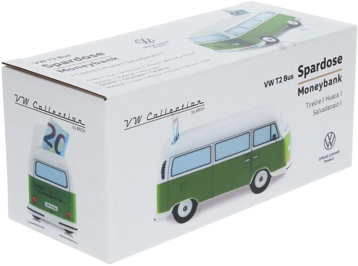 Volkswagen T2 Bus Spaarpot - Groen - afbeelding 6 van 6
