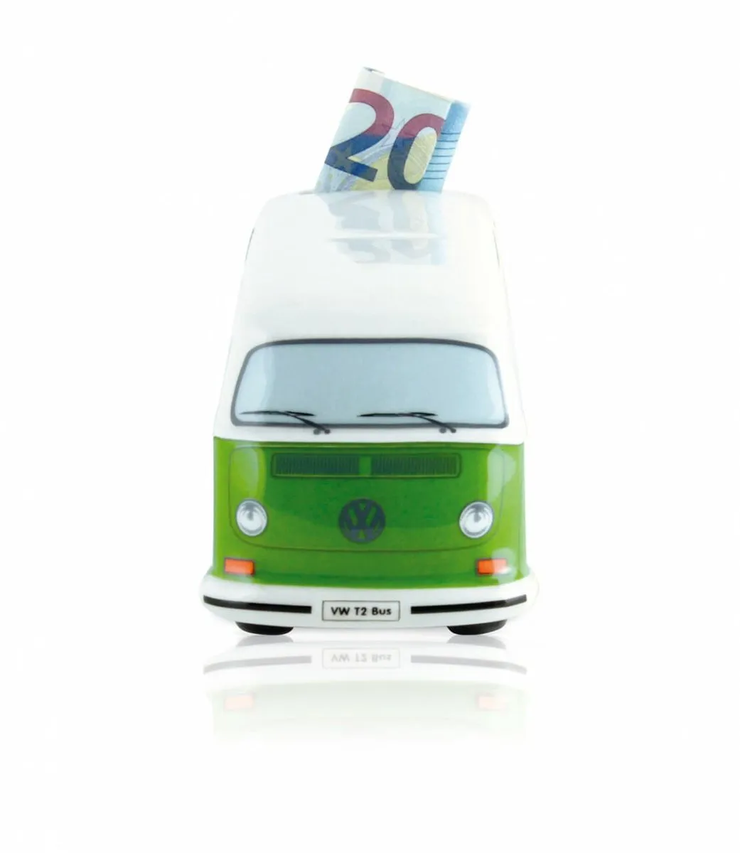 Volkswagen T2 Bus Spaarpot - Groen