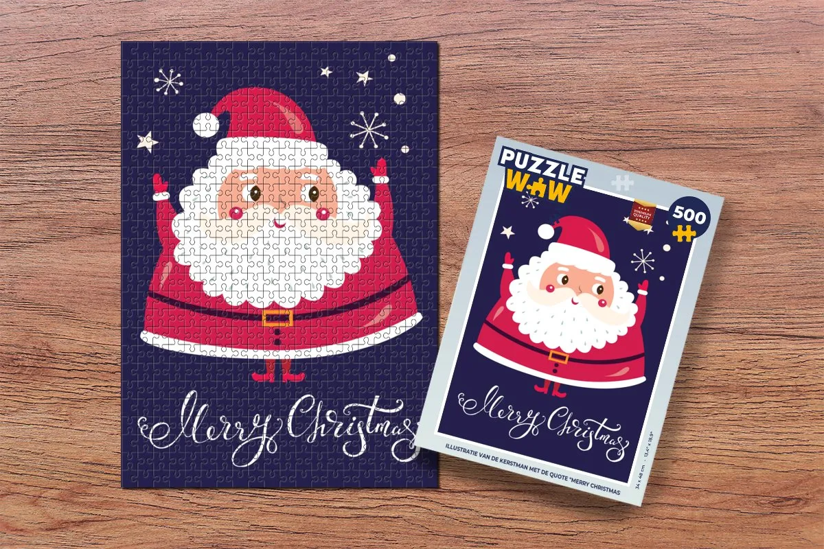 PuzzleWow Kerstman Legpuzzel 500 Stuks - Multicolor