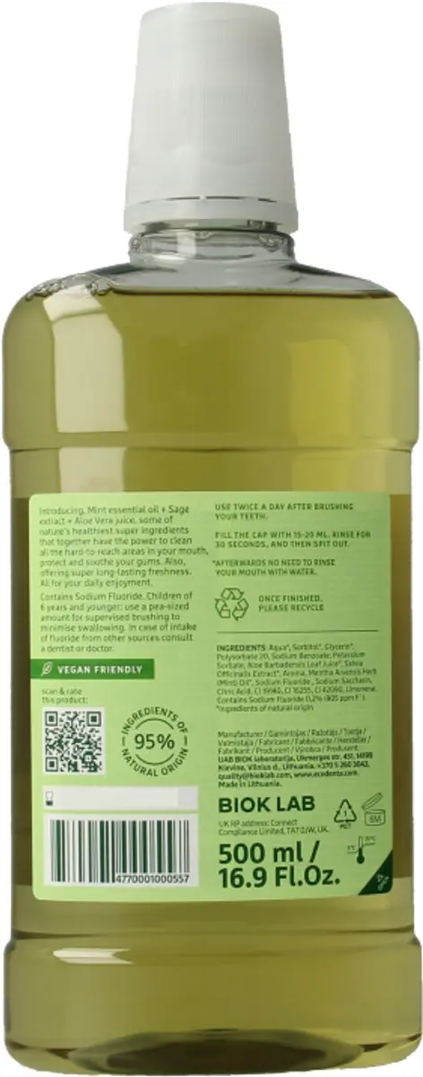 Ecodenta Mondwater Multifunctioneel 500ml