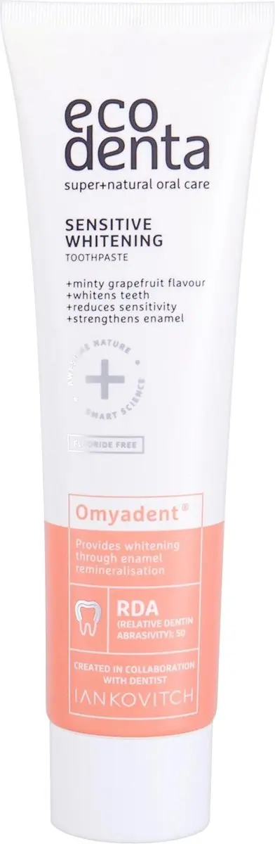 Ecodenta Tandpasta Whitening Sensitive 100ml