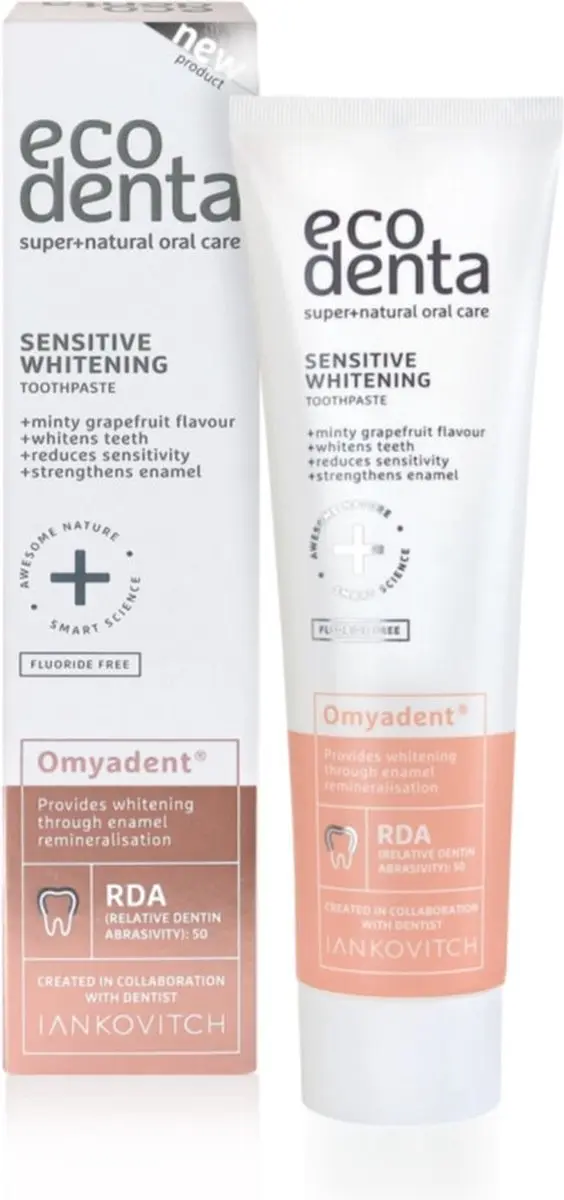 Ecodenta Tandpasta Whitening Sensitive 100ml