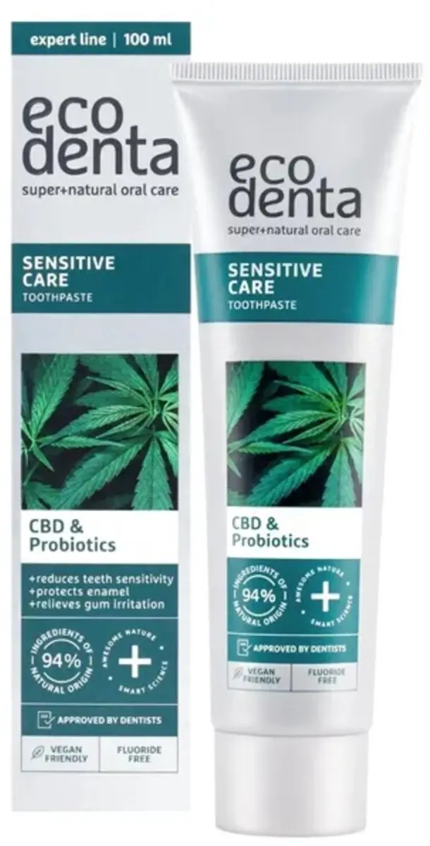 Ecodenta Sensitive CBD & Probiotica Tandpasta 100ml