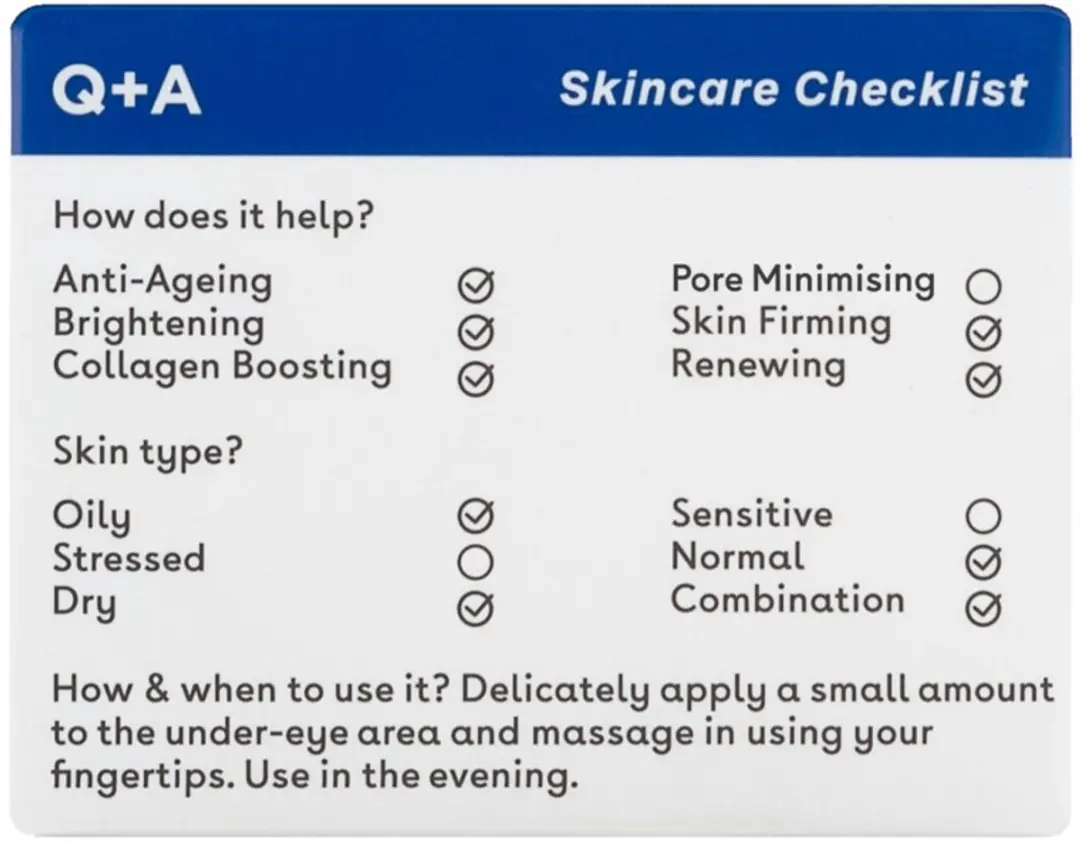 Q+A Retinol Oogcrème 15ml