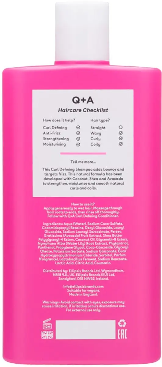 Q+A Curl Defining Shampoo 250ml