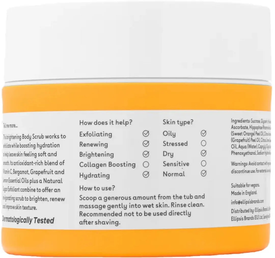 Q+A Vitamin C Body Scrub 200ml