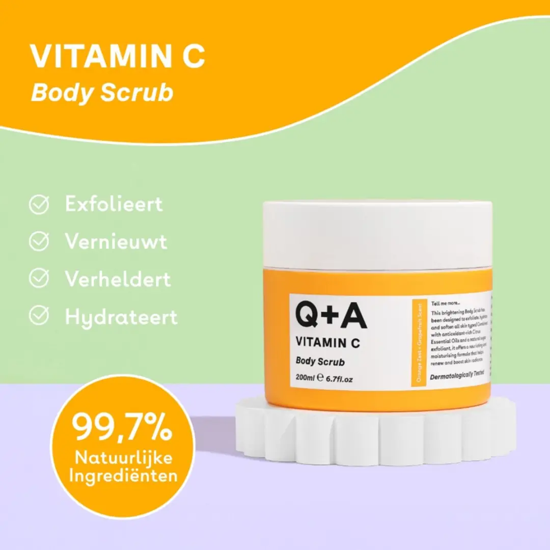 Q+A Vitamin C Body Scrub 200ml