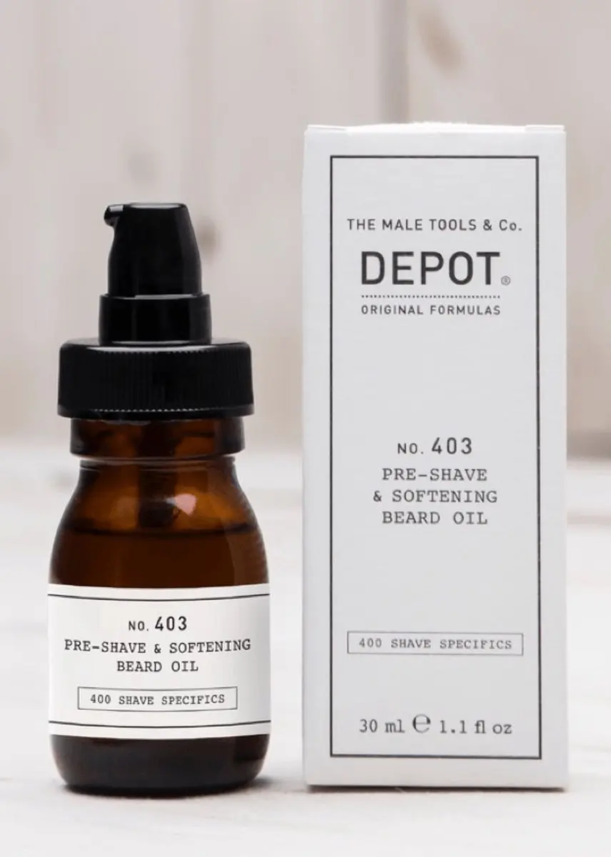 Depot 403 Pre-Shave & Softening Beard Oil Fresh Black Pepper 30ml