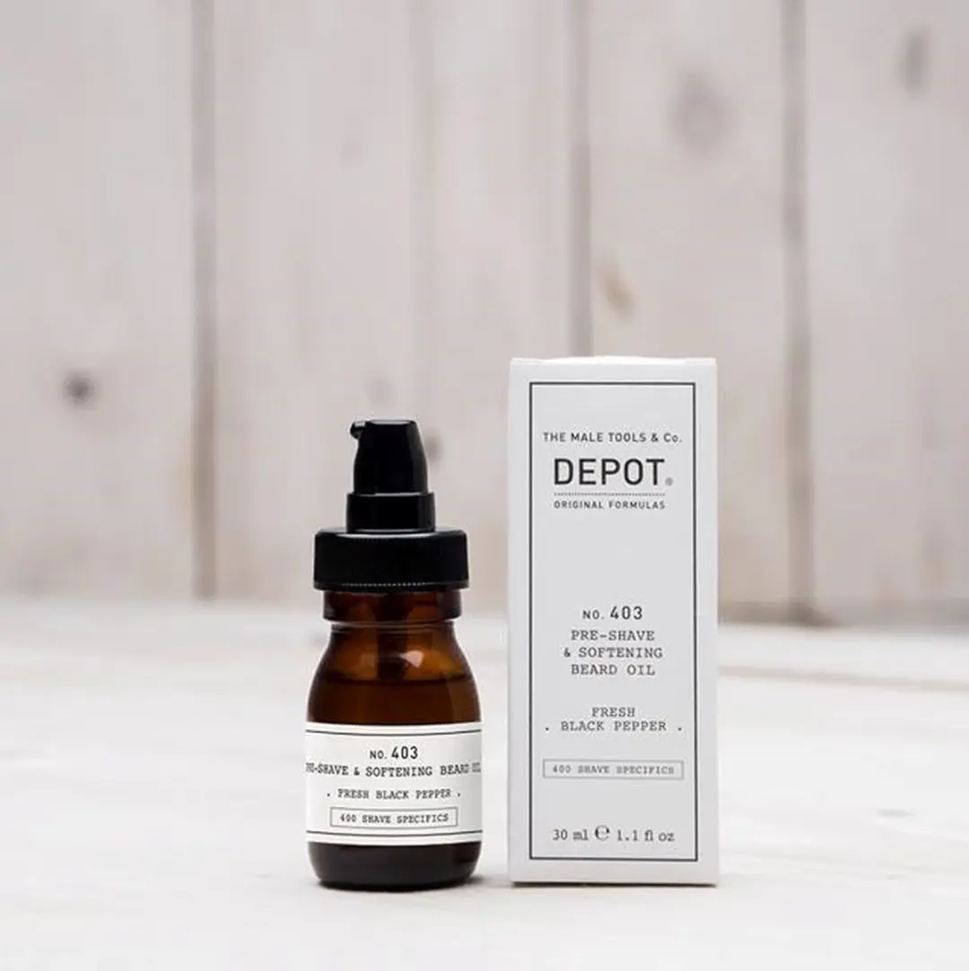 Depot 403 Pre-Shave & Softening Beard Oil Fresh Black Pepper 30ml