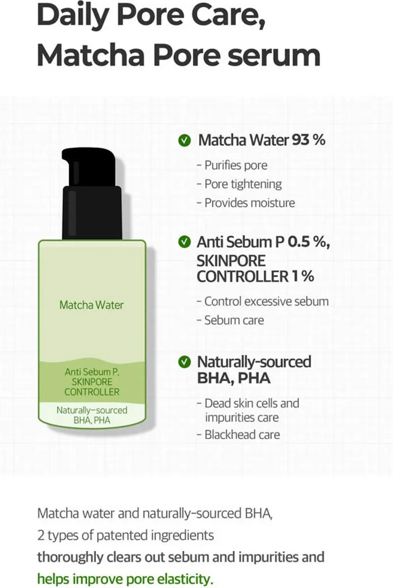 SOME BY MI Super Matcha Pore Tightening Serum 50ml - afbeelding 6 van 6