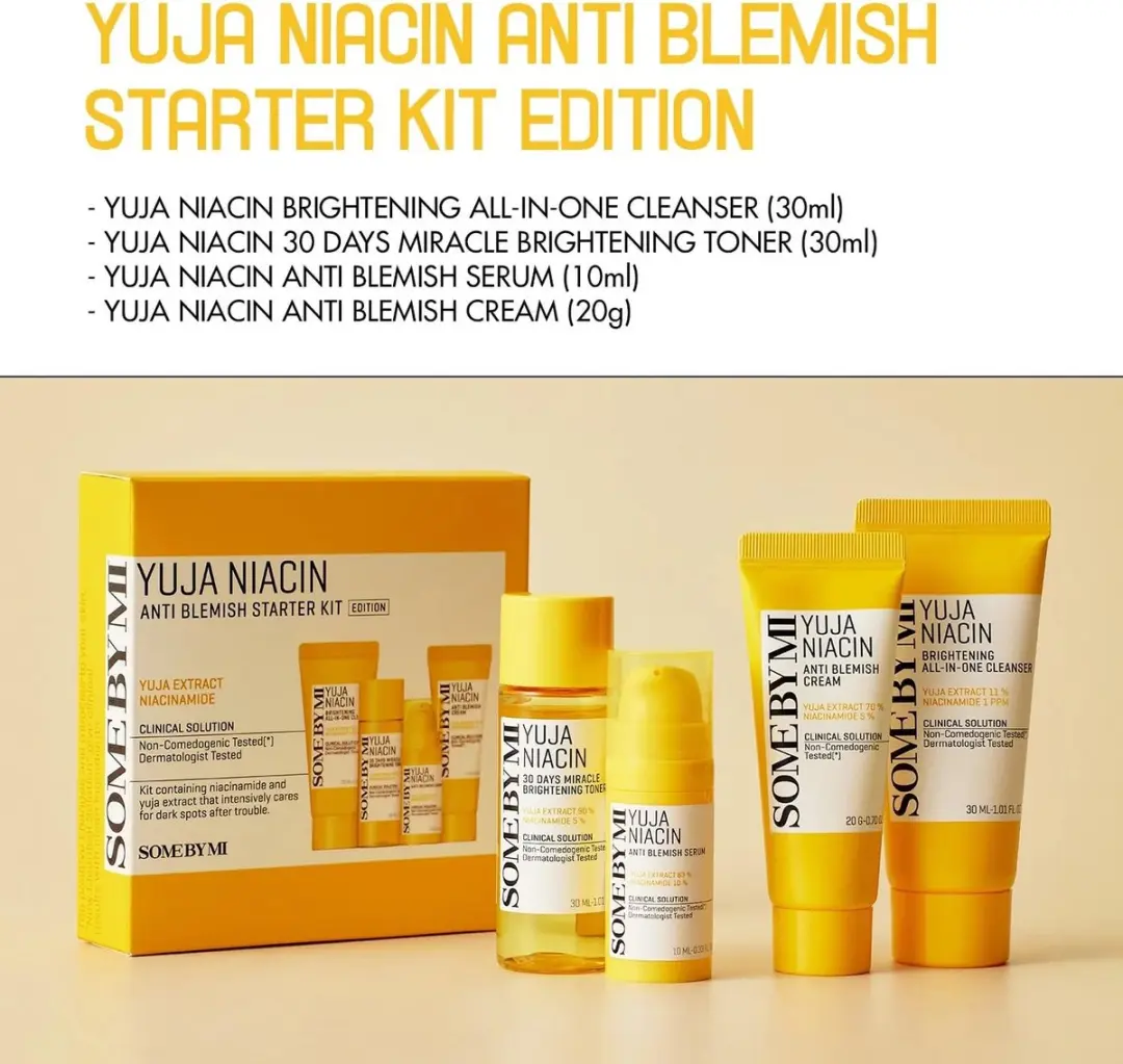SOME BY MI - Yuja Niacin - Anti Blemish Starter Kit - 4 Delig - 90 ml