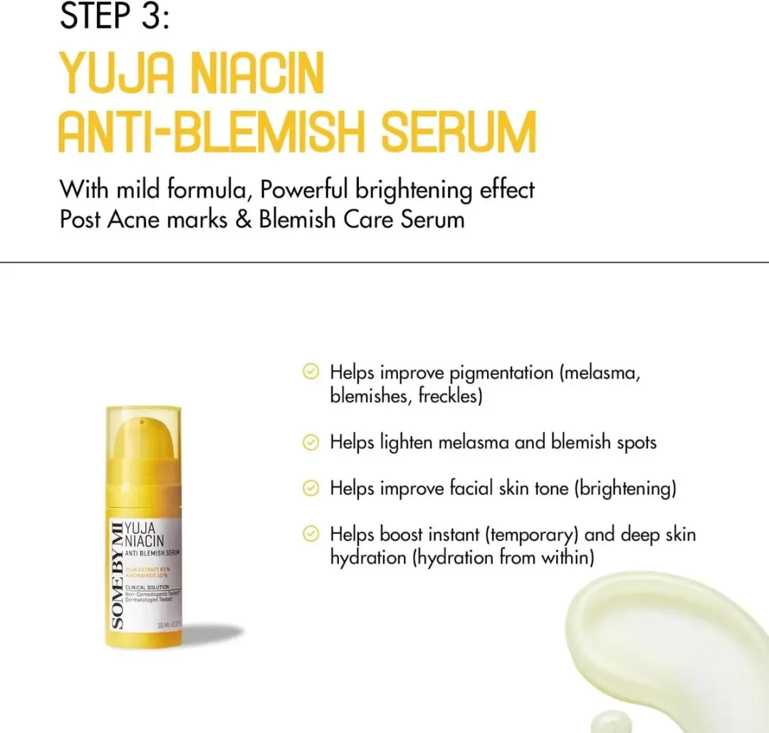 SOME BY MI - Yuja Niacin - Anti Blemish Starter Kit - 4 Delig - 90 ml