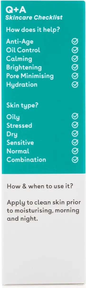 Q+A Niacinamide Serum 30ml