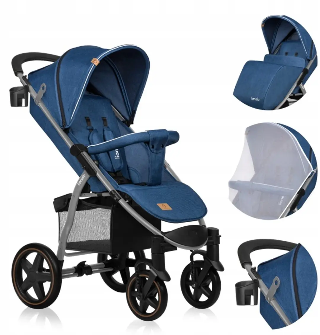 Lionelo Other Plus Kinderwagen: 22 kg, XXL-cape, EVA-wielen + accessoires