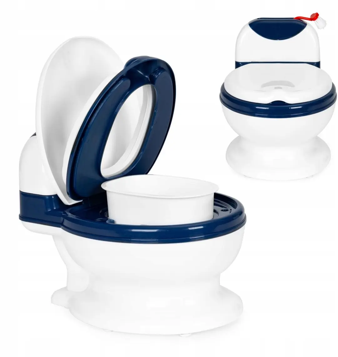 ECOTOYS kinderpotje met bord, klep en borstel