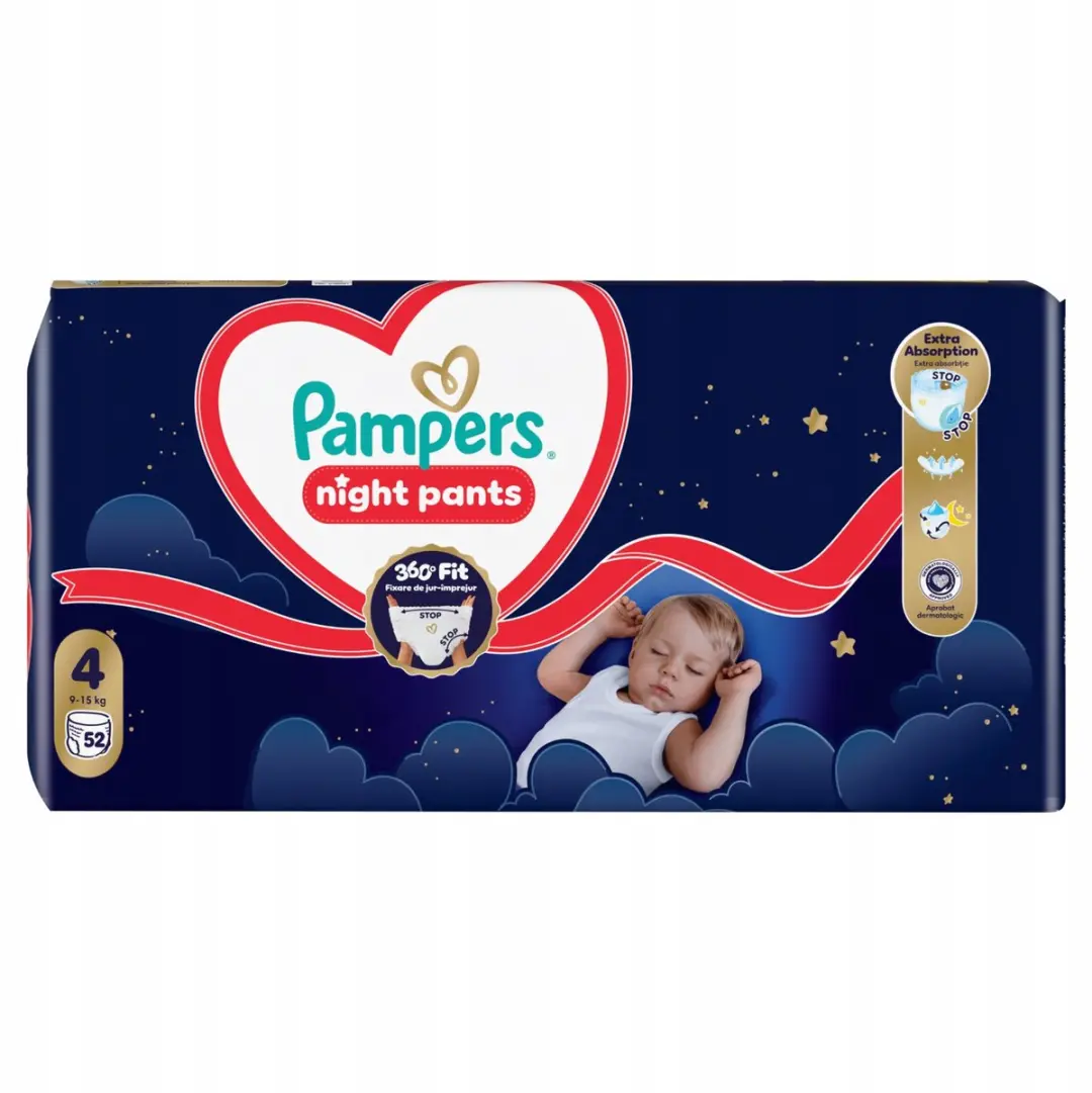 Pampers Night Broekje Maat 4 - 52 Stuks