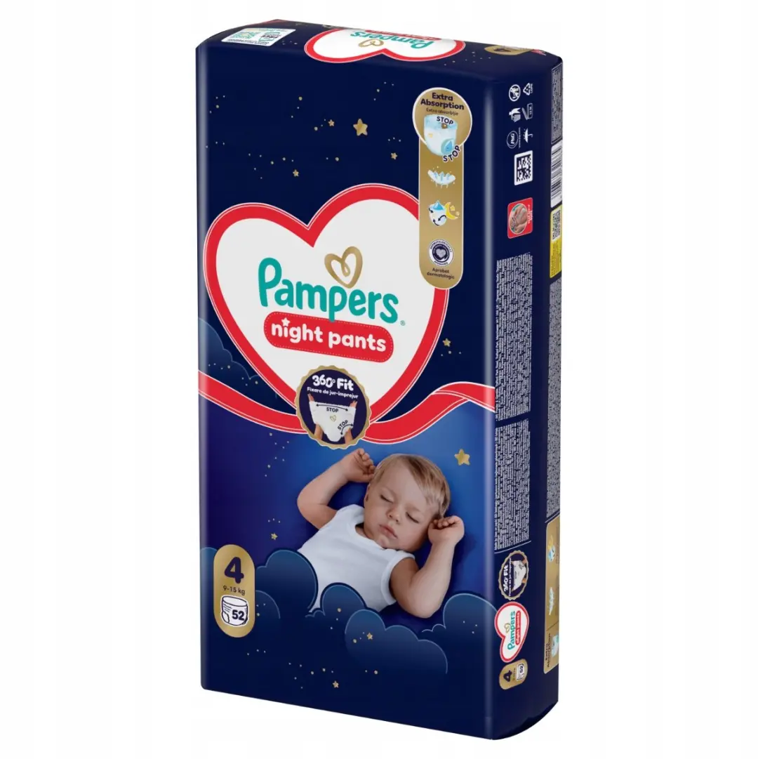 Pampers Night Broekje Maat 4 - 52 Stuks