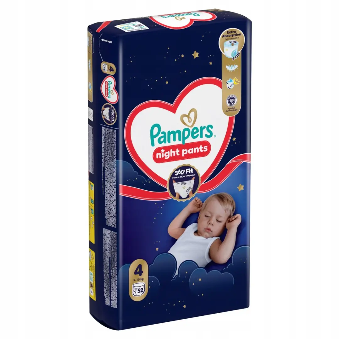 Pampers Night Broekje Maat 4 - 52 Stuks