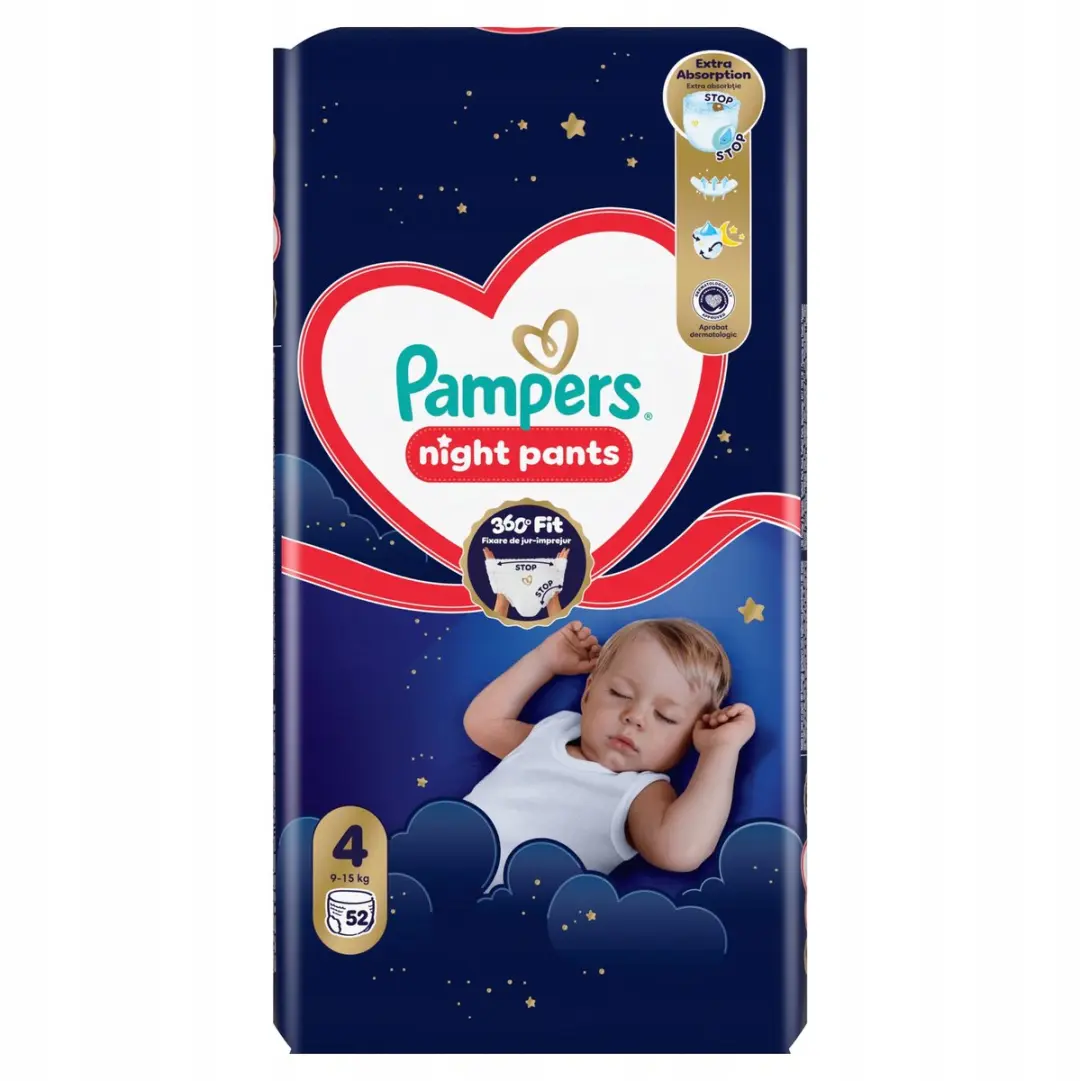 Pampers Night Broekje Maat 4 - 52 Stuks