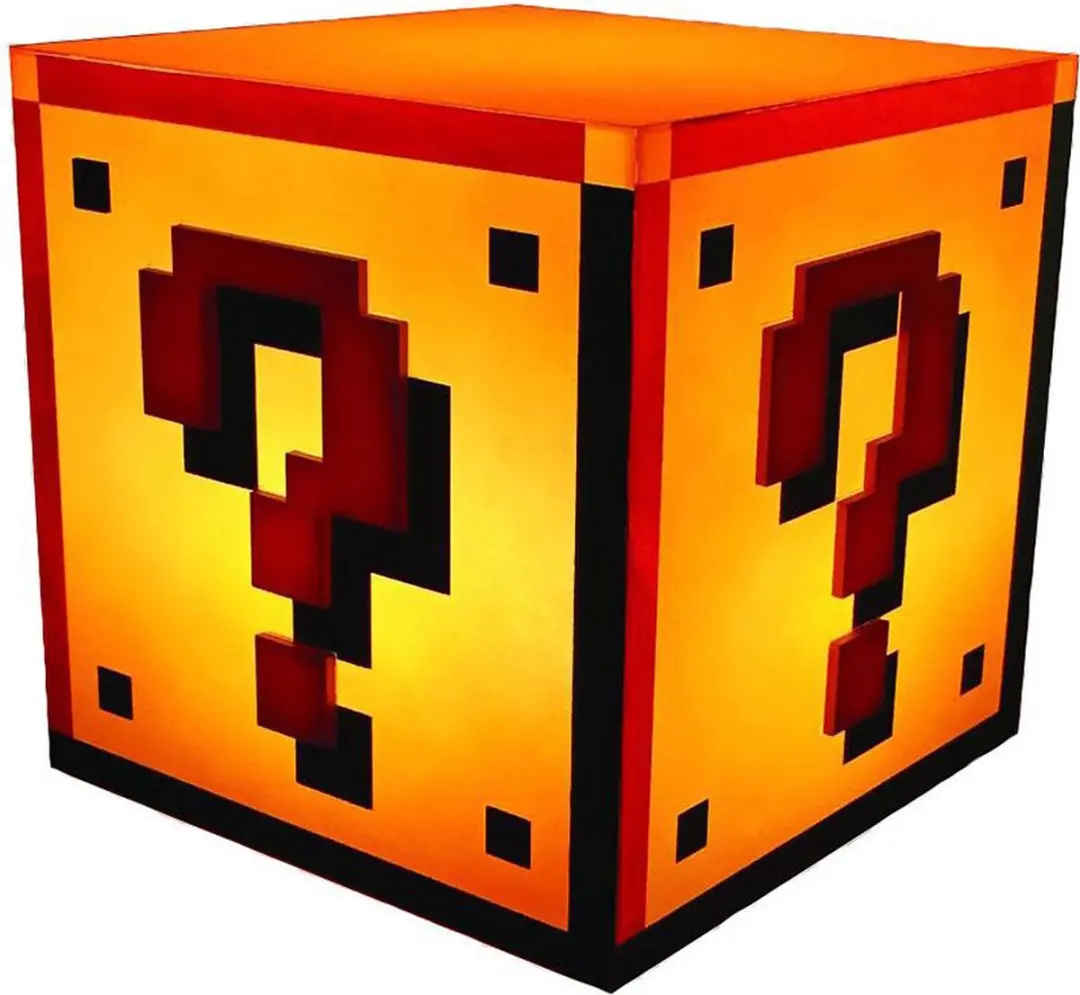 Super Mario Bros Question Block Nachtlamp
