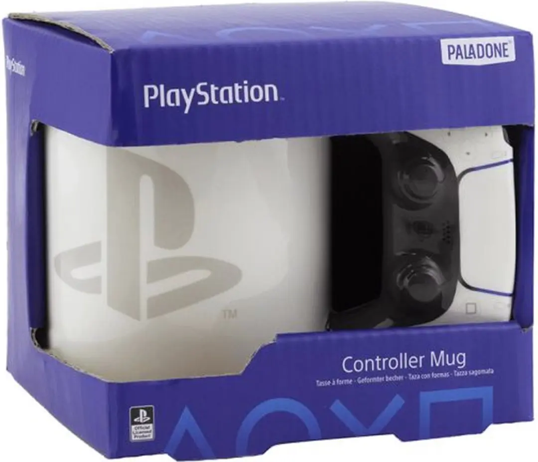 Paladone PlayStation PS5 Keramische Koffiemok 480ml - Officieel Licentie - Wit/Zwart