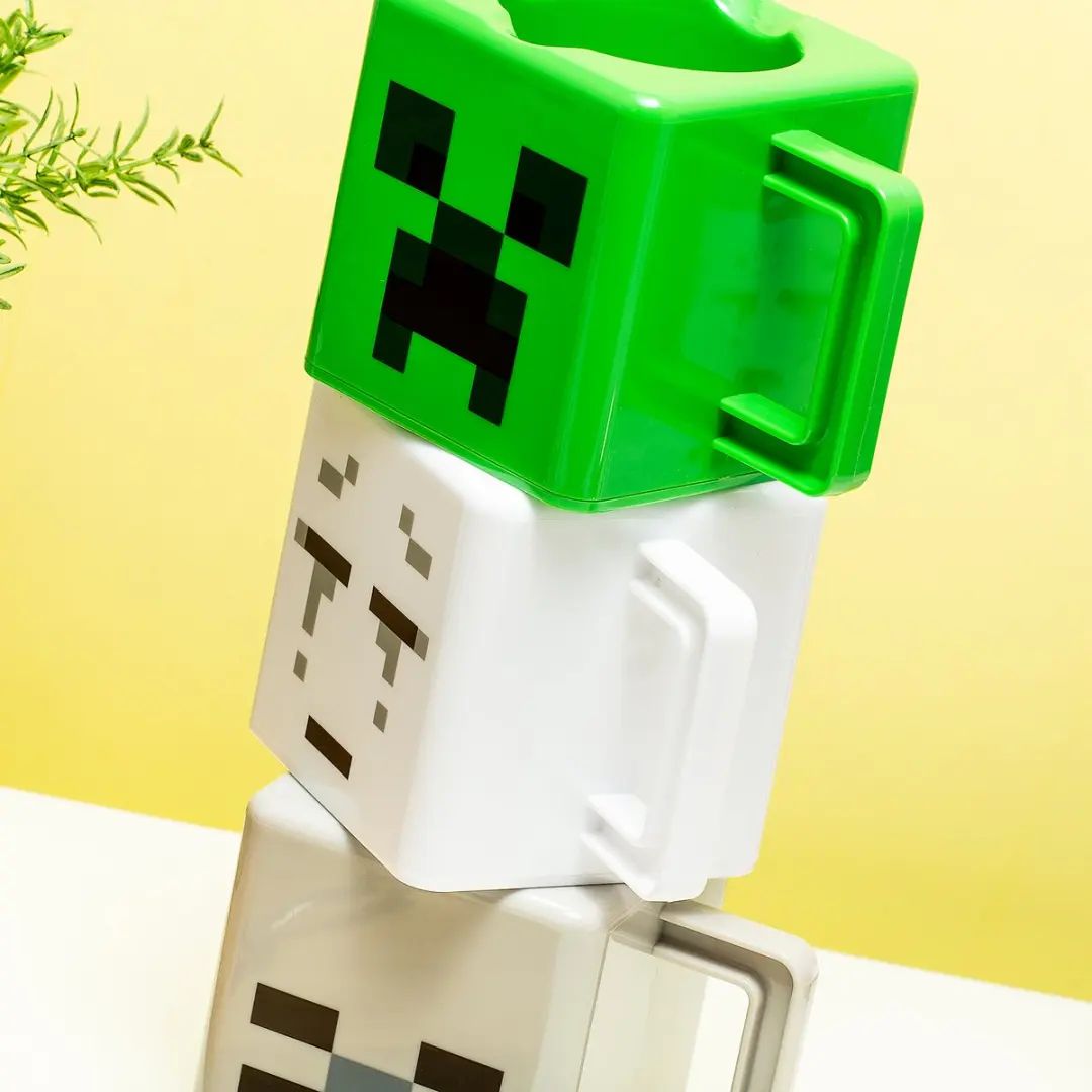 Paladone Minecraft Stapelbare Mokken PP9459MCF - 3 Stuks - 250ml