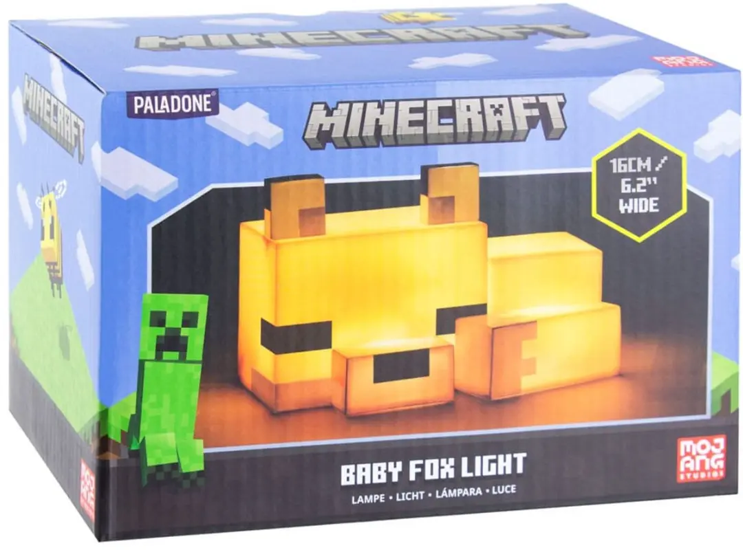 Paladone Minecraft Vos Nachtlampje - Warm wit - 1 Lichtpunt