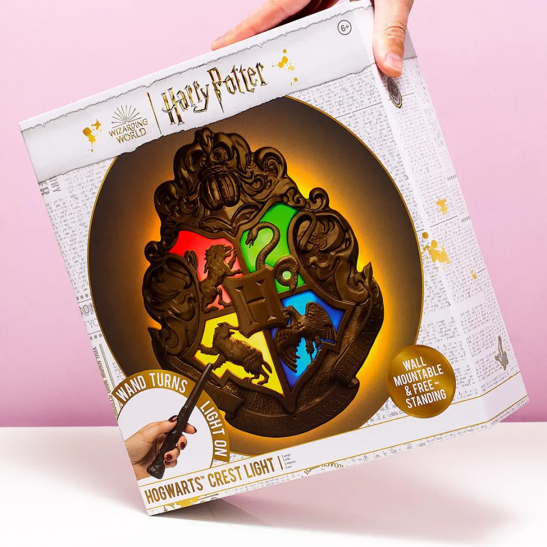 Paladone Hogwarts Crest Light met Toverstaf-Afstandsbediening - RGB