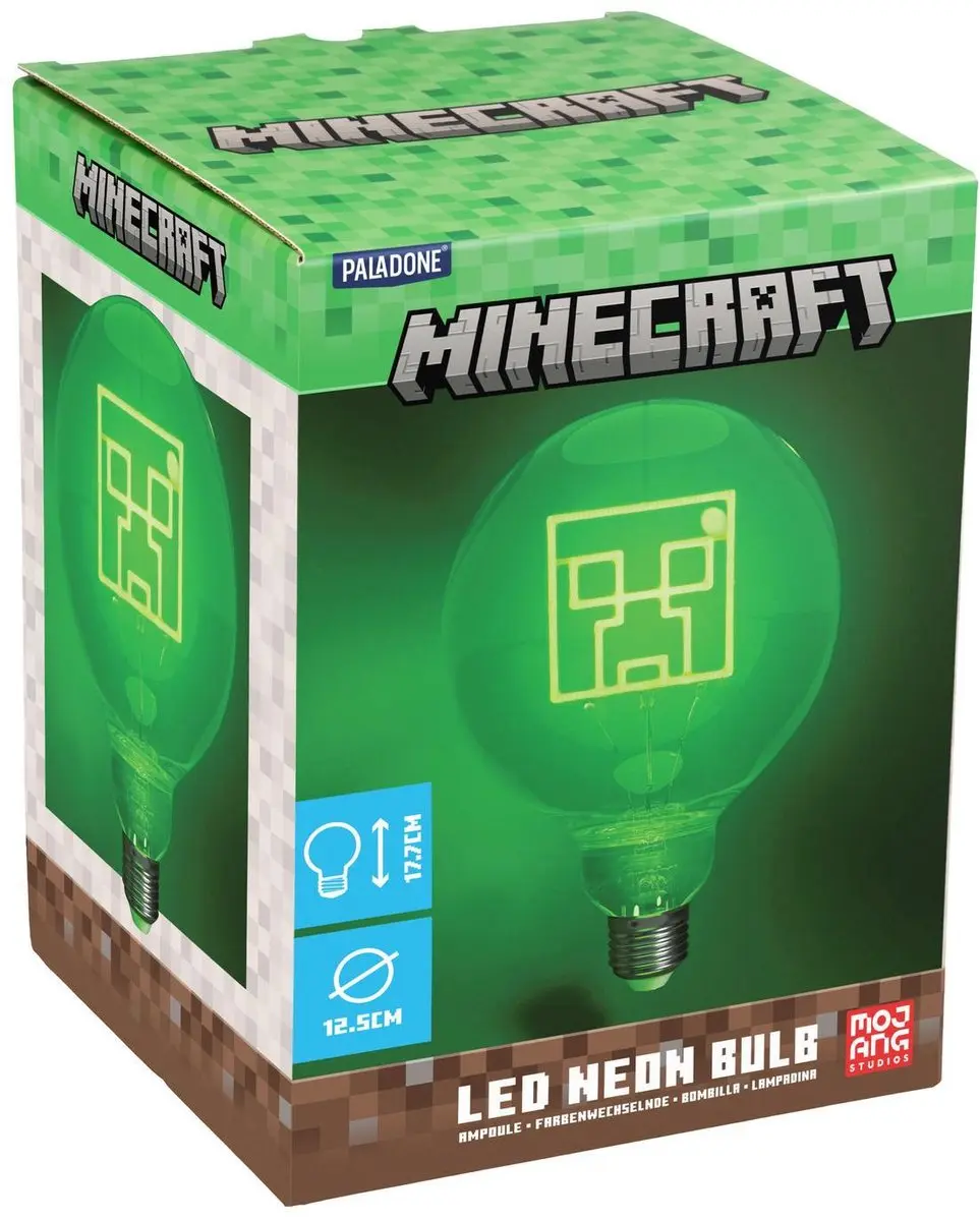 Paladone Minecraft Creeper LEDlamp - Groen - E27