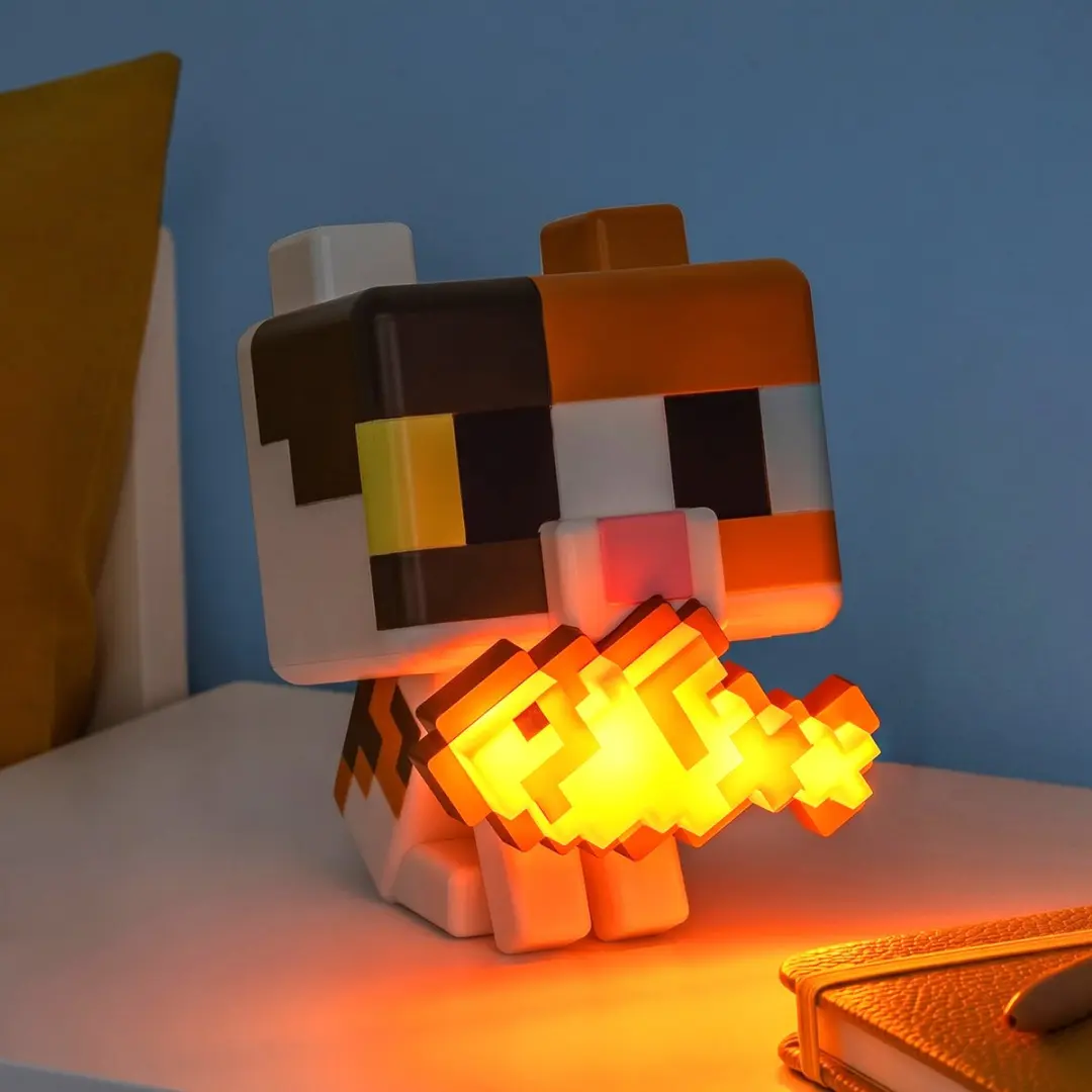Paladone Minecraft Cat GloBuddies Nachtlamp 15cm - LED - Meerkleurig