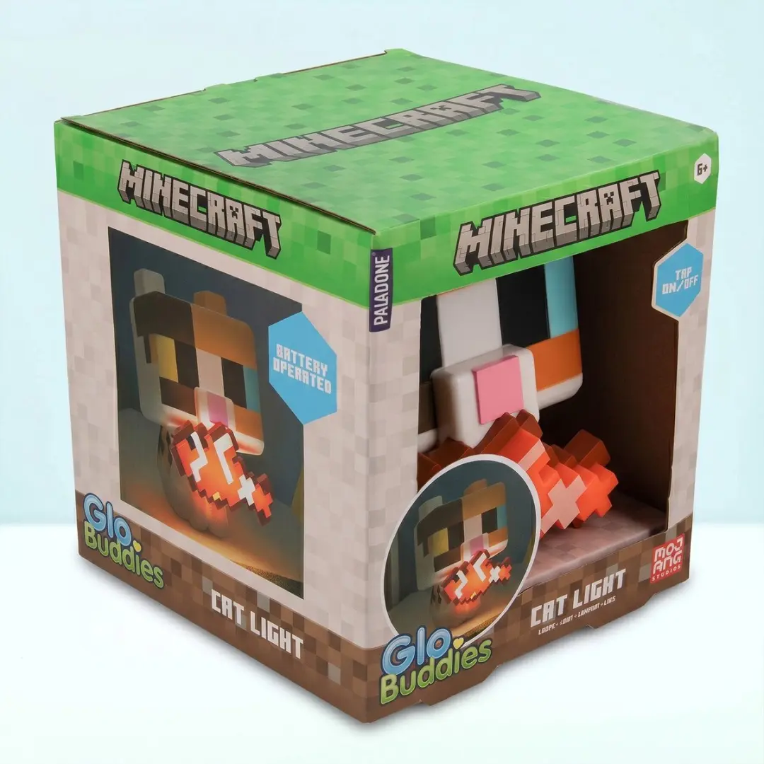 Paladone Minecraft Cat GloBuddies Nachtlamp 15cm - LED - Meerkleurig