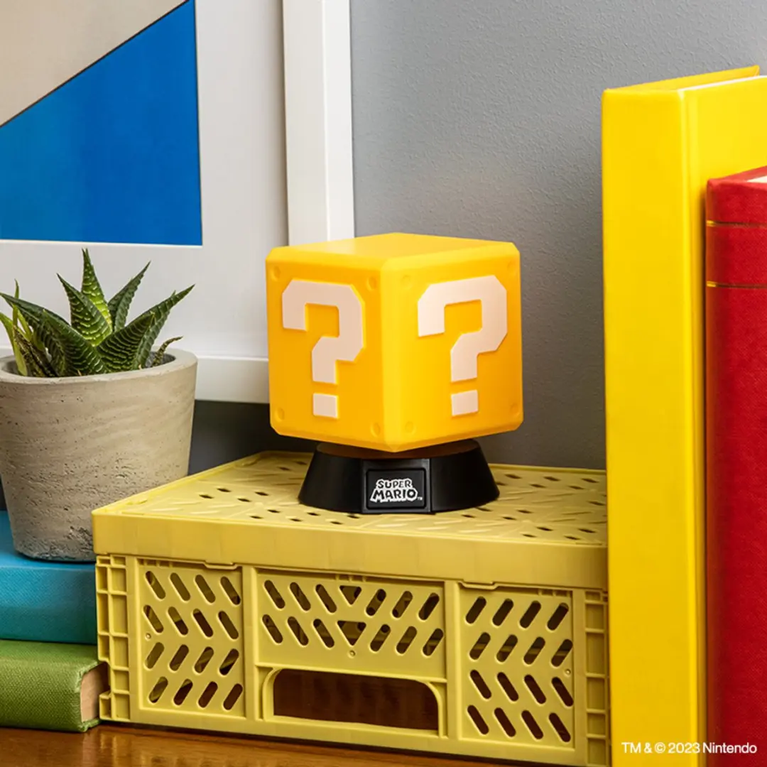 Paladone Super Mario Question Block Lamp - Warm Wit
