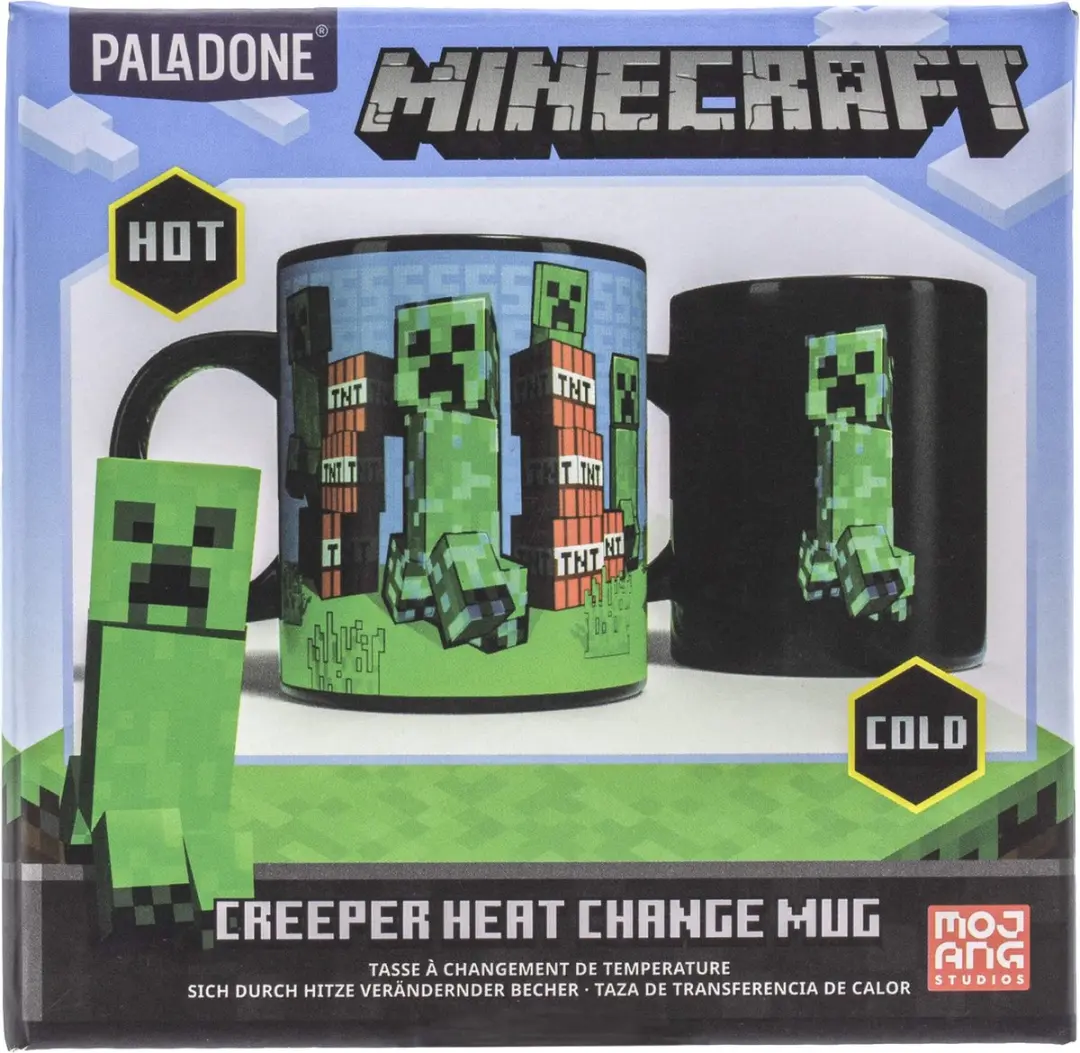 Paladone Minecraft Creeper Heat Change Mok 300ml PP7975MCF - Multicolour