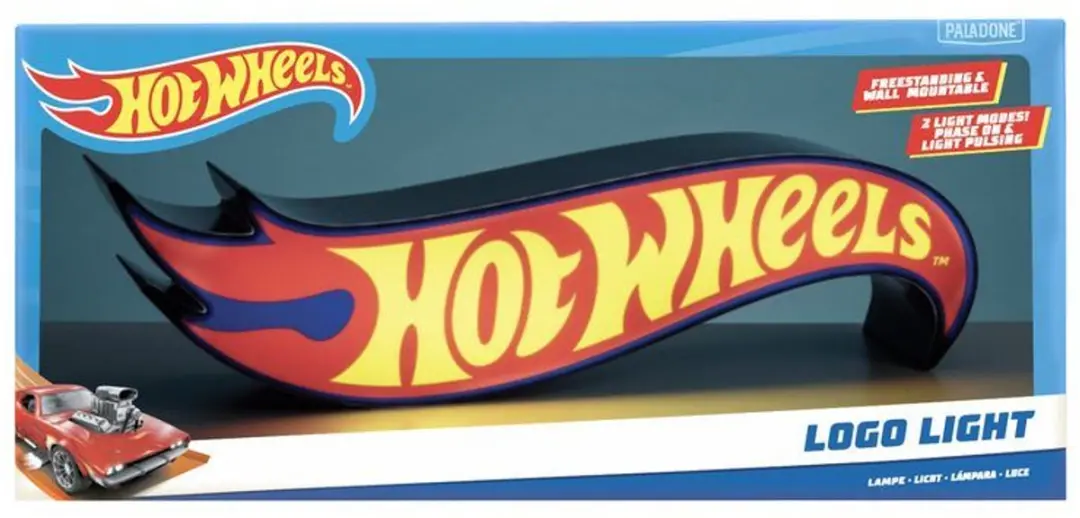 Paladone Hot Wheels Flame Logo Nachtlamp 31,3cm - Veelkleurig
