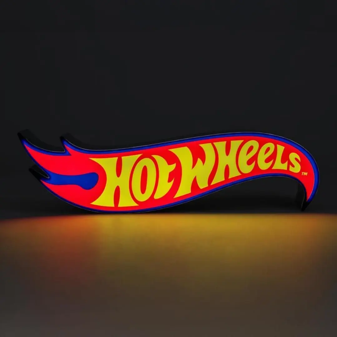 Paladone Hot Wheels Flame Logo Nachtlamp 31,3cm - Veelkleurig
