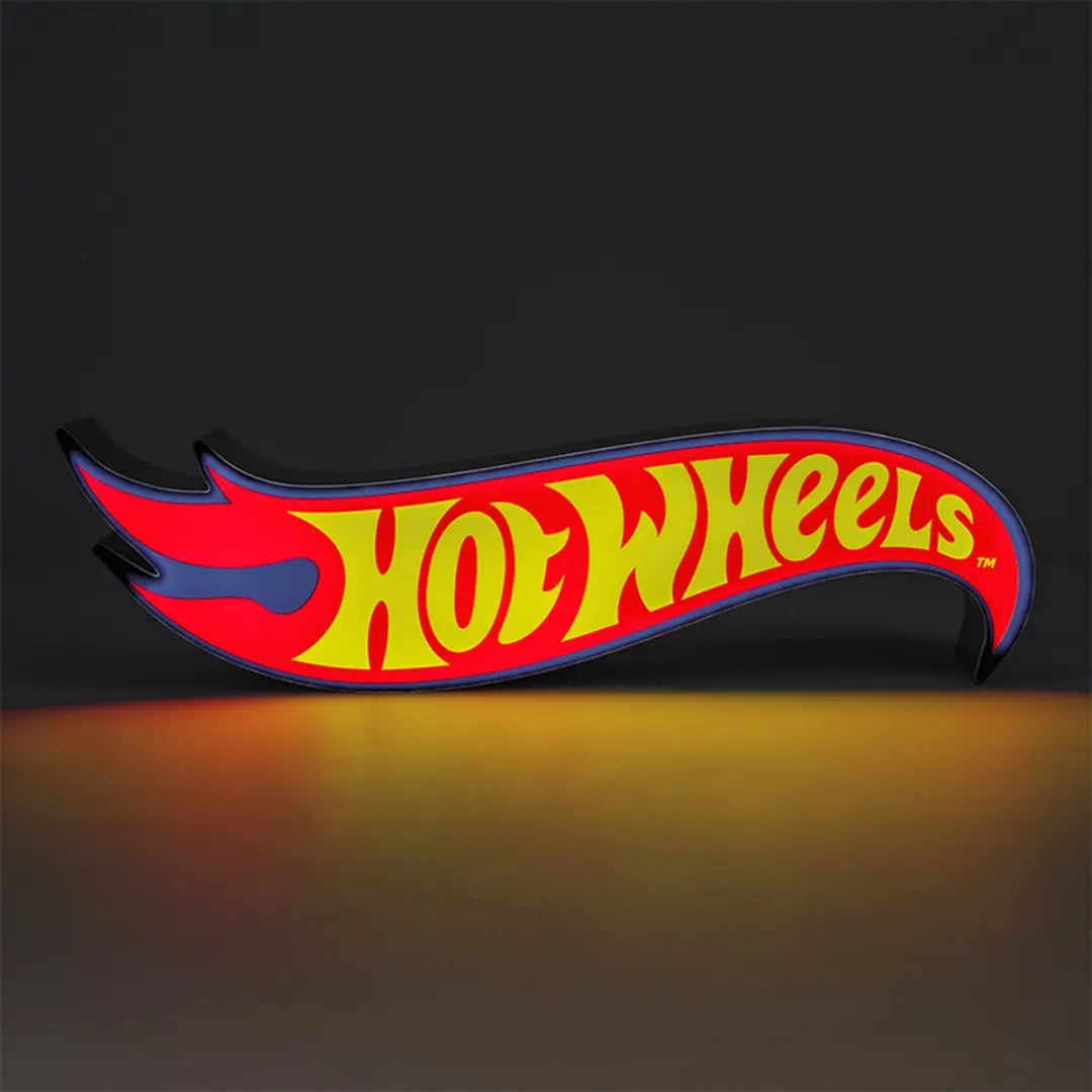 Paladone Hot Wheels Flame Logo Nachtlamp 31,3cm - Veelkleurig