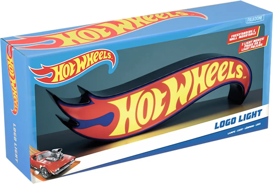 Paladone Hot Wheels Flame Logo Nachtlamp 31,3cm - Veelkleurig