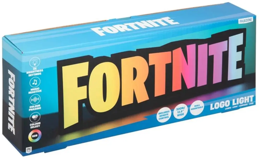 Paladone Fortnite Logo Lamp - RGB LED Licht