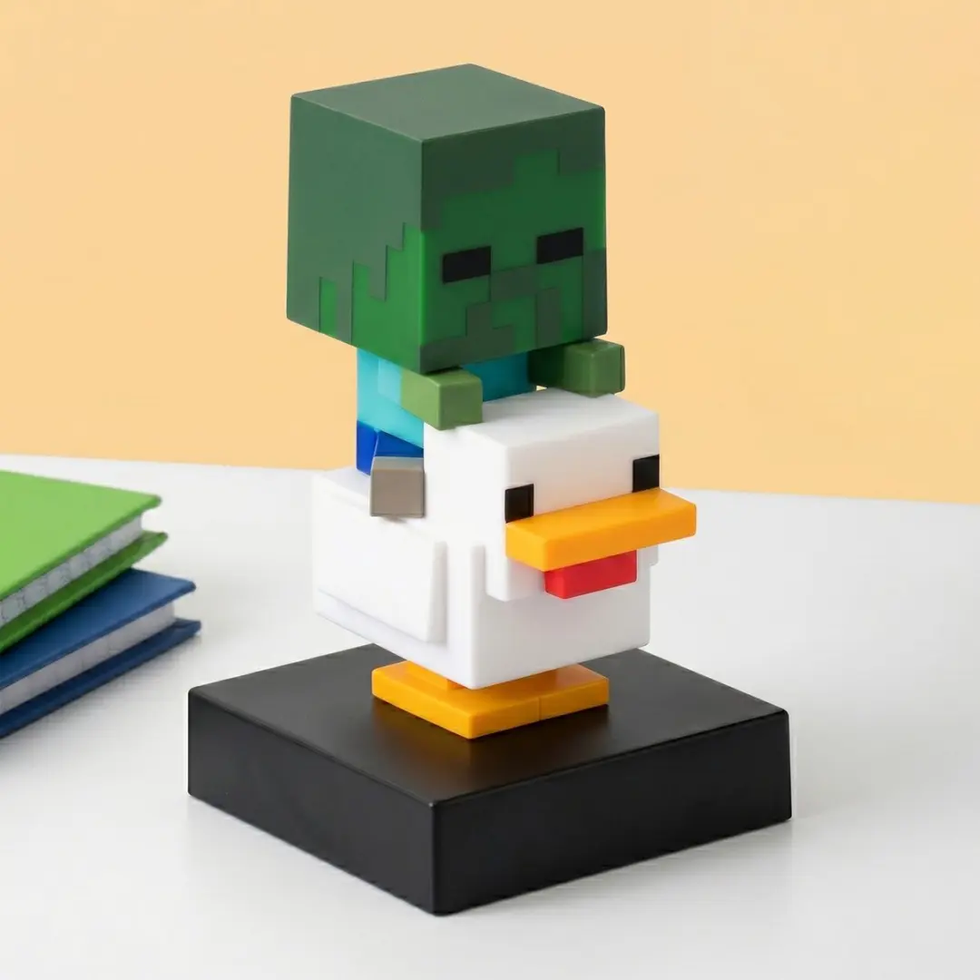 Paladone Minecraft Chicken Jockey Lamp - 12cm LED - Multicolor