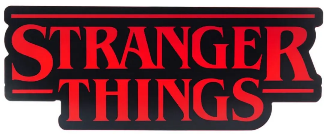 Paladone Stranger Things Logo Light - Wandlamp 31cm Rood