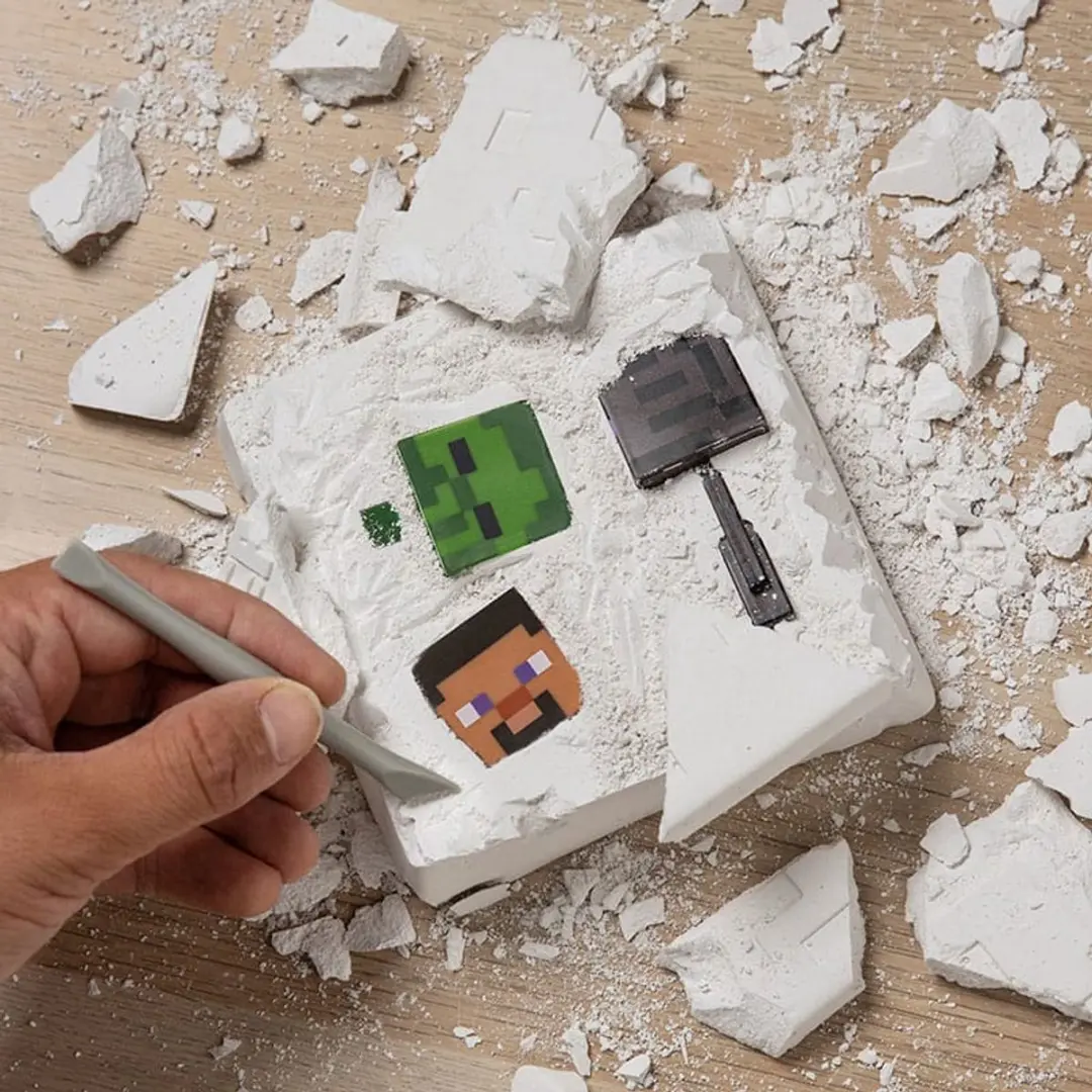 Paladone Minecraft Excavation Kit - 3 Mini-Figuren - Multi