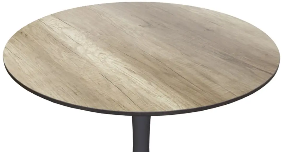 SenS-Line Jamy HPL Tuintafel Ø70cm - Houtkleur - afbeelding 2 van 6