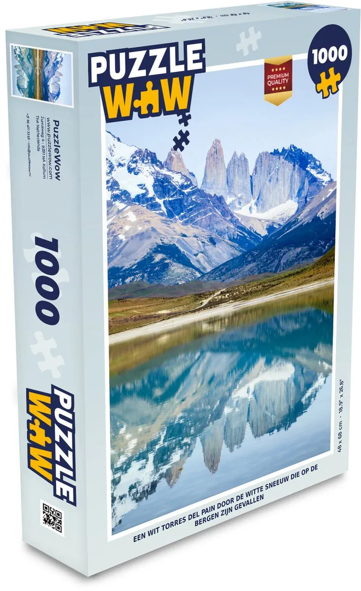 PuzzleWow Torres del Pain Legpuzzel 1000 Stuks - Multicolor