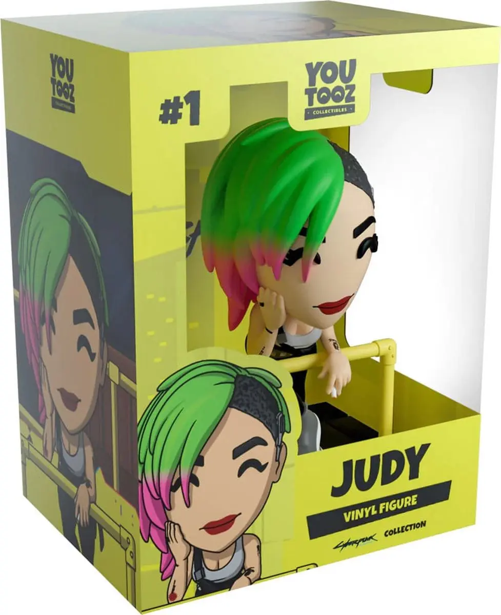 Youtooz Cyberpunk 2077 Judy Vinyl Figuur - 10cm - Multi - afbeelding 2 van 2