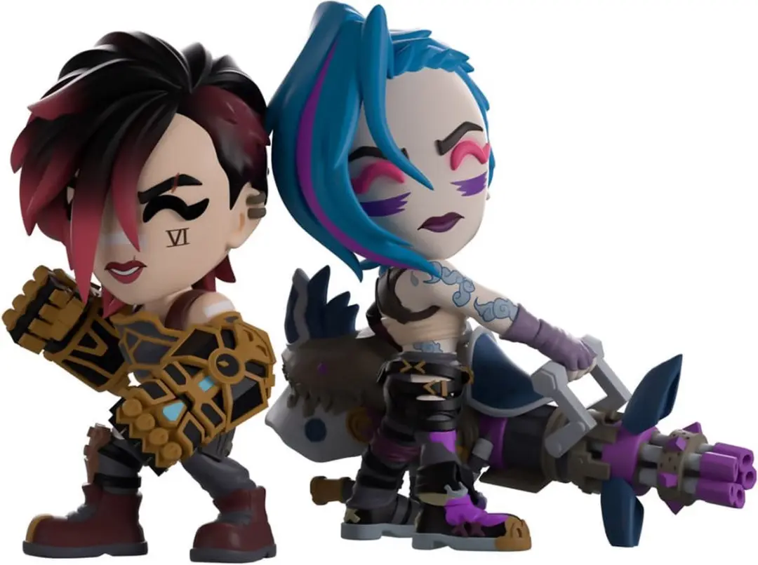 Youtooz Arcane Vi & Jinx Vinyl Figuur - 2-Pack - 11cm - Multicolor - afbeelding 2 van 6