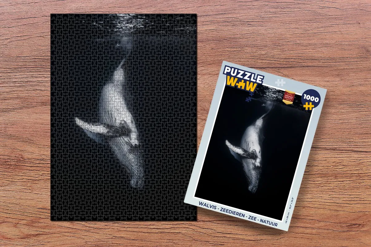 PuzzleWow Walvis Legpuzzel 1000 Stuks - Multicolor
